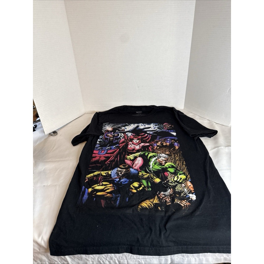 Marvel Shirt Adult Sm Black X-Men Brotherhood Graphic Tee Short Sleeve